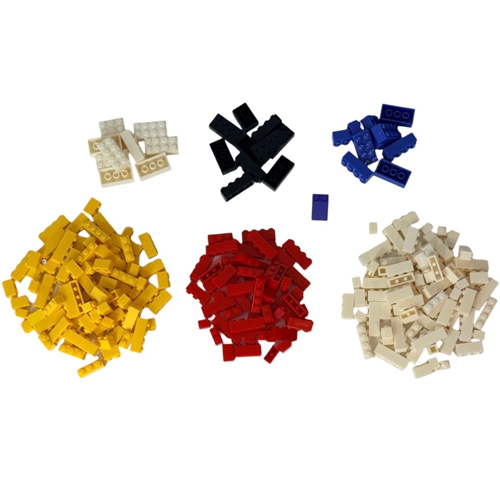 Vintage Unbranded Building Bricks Lot 200+ Pieces Tyco Style LEGO Compatible